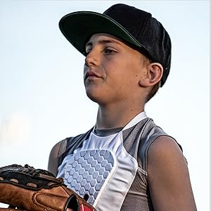 Heart chest protector baseball