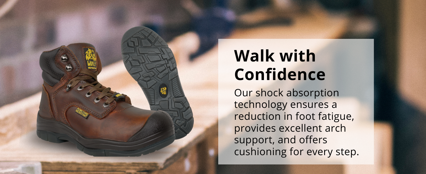 La plantilla acolchada con soporte de arco reduce la fatiga del pie, mejora la comodidad y estabilidad durante todo el día