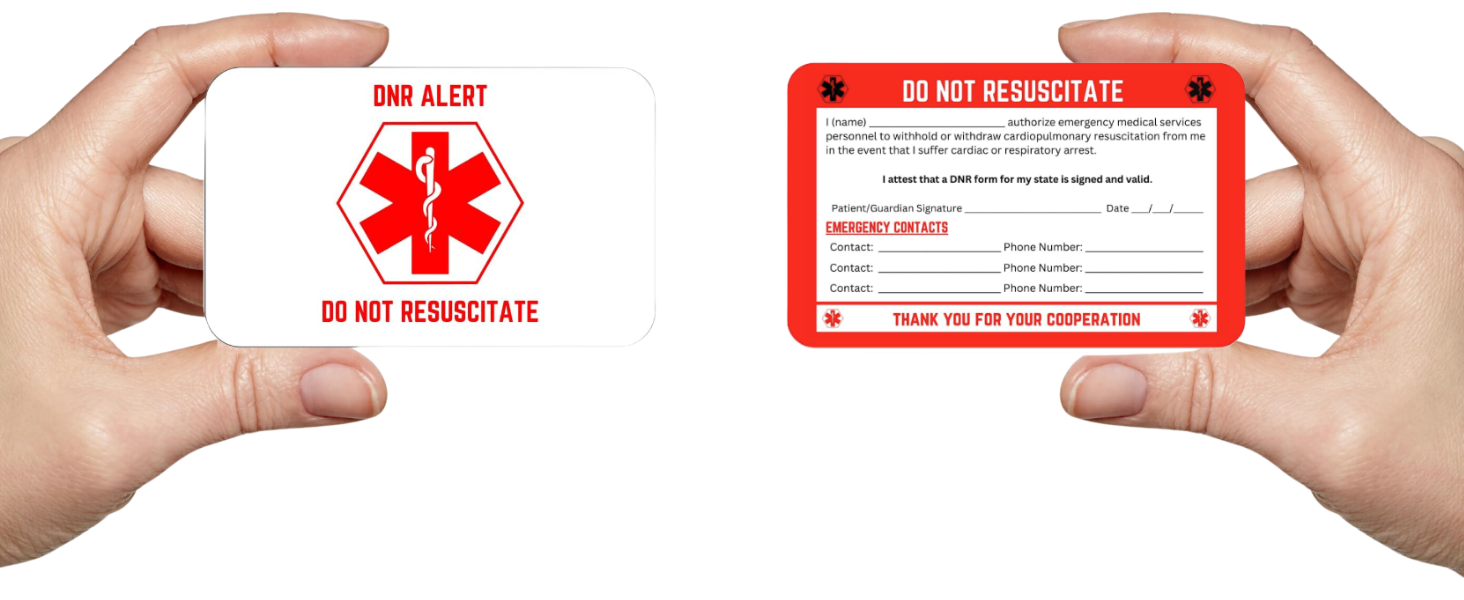 Elm City Direct DNR Do Not Resuscitate Medical Alert Wallet
