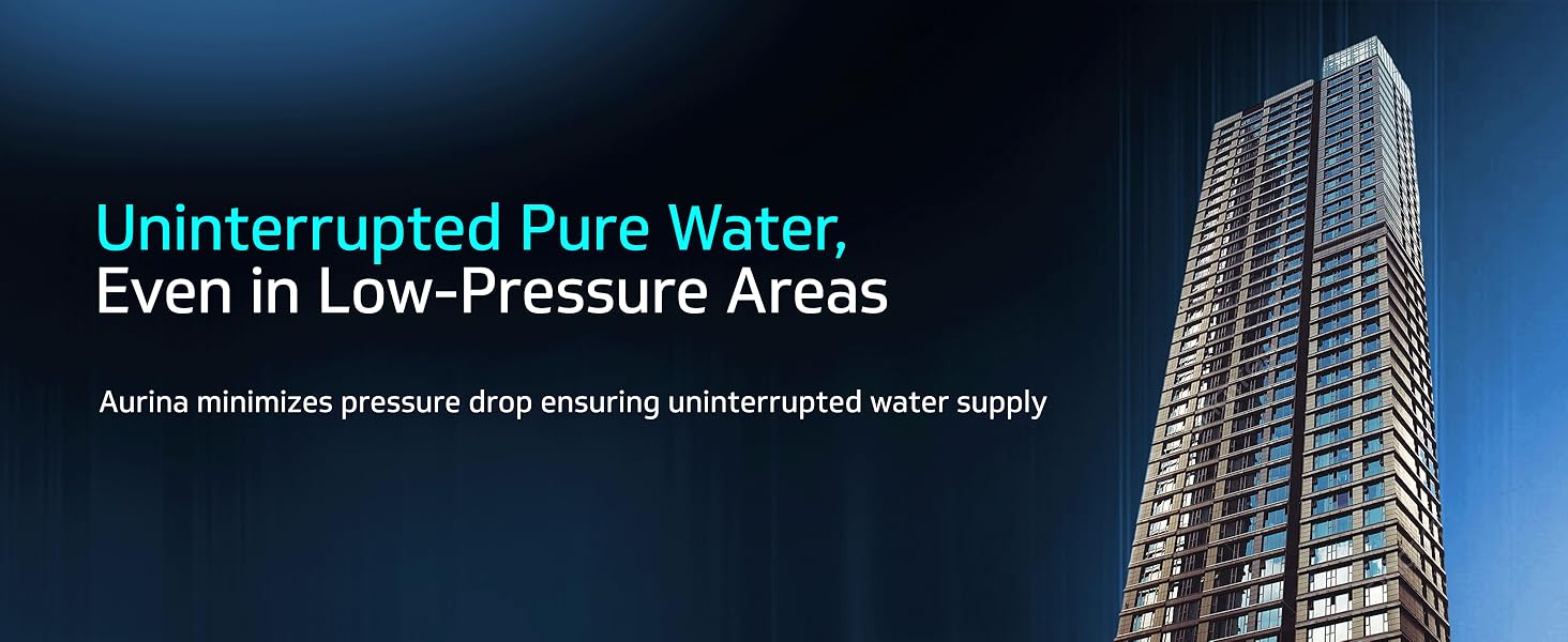 Water supply in low pressure areas