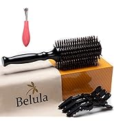 Belula Boar Bristle Round Brush for Blow Drying Set.