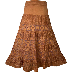 Agan Traders Women's 2025 Summer Boho Peasant Tiered Long