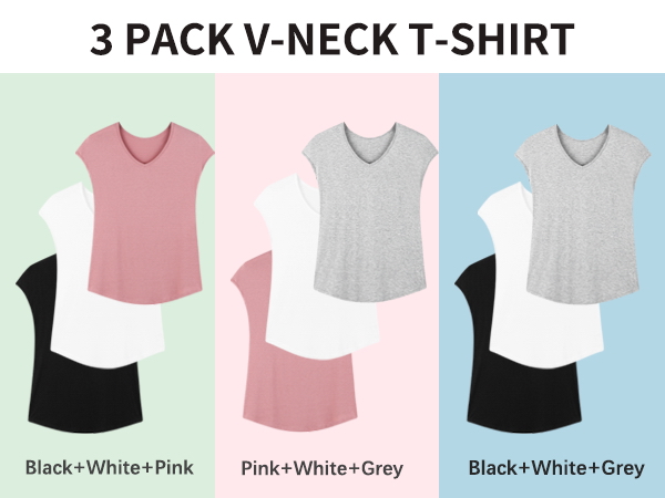 【THROW】VARIOUS NECK T／SH PACK Next Level 3200 Multipack Men's Bundle Bulk V-Neck T-Shirts