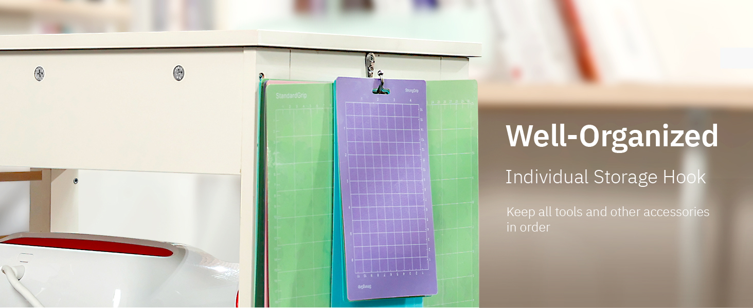 𝐂𝐫𝐚𝐟𝐢𝐭 Craft Cart Organizer Table Compatible with Cricut