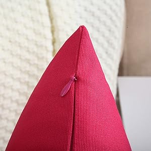 TangDepot Handmade Decorative Solid 100% Cotton Canvas Throw Pillow Covers 
