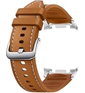 Galaxy Watch 8 Series Hybrid Band, Vegan Leather, Signature Stitch, Dynamic Lug System, Flexible ...