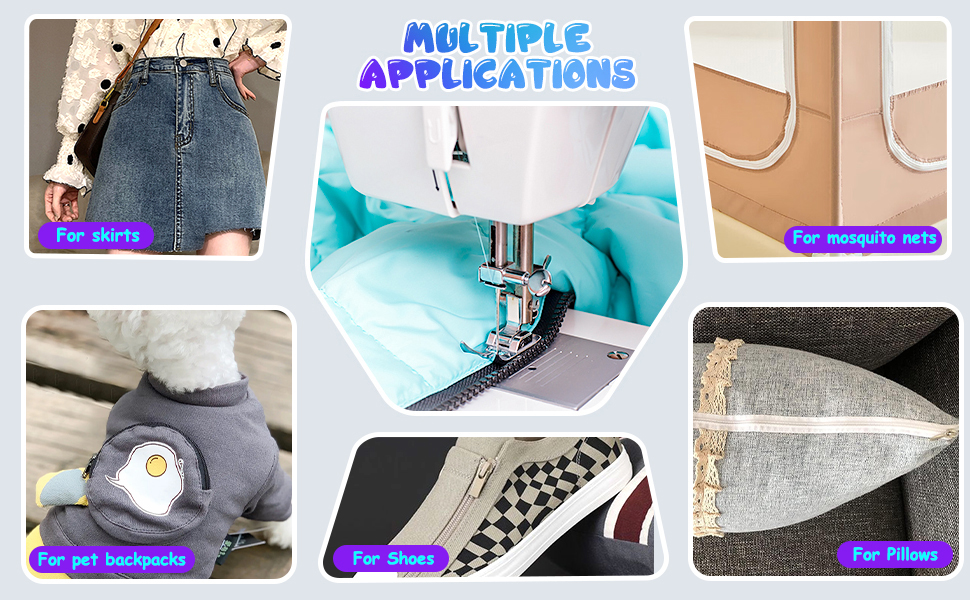 YAKA 60pcs Nylon Invisible Zippers Tailor Sewing Tools