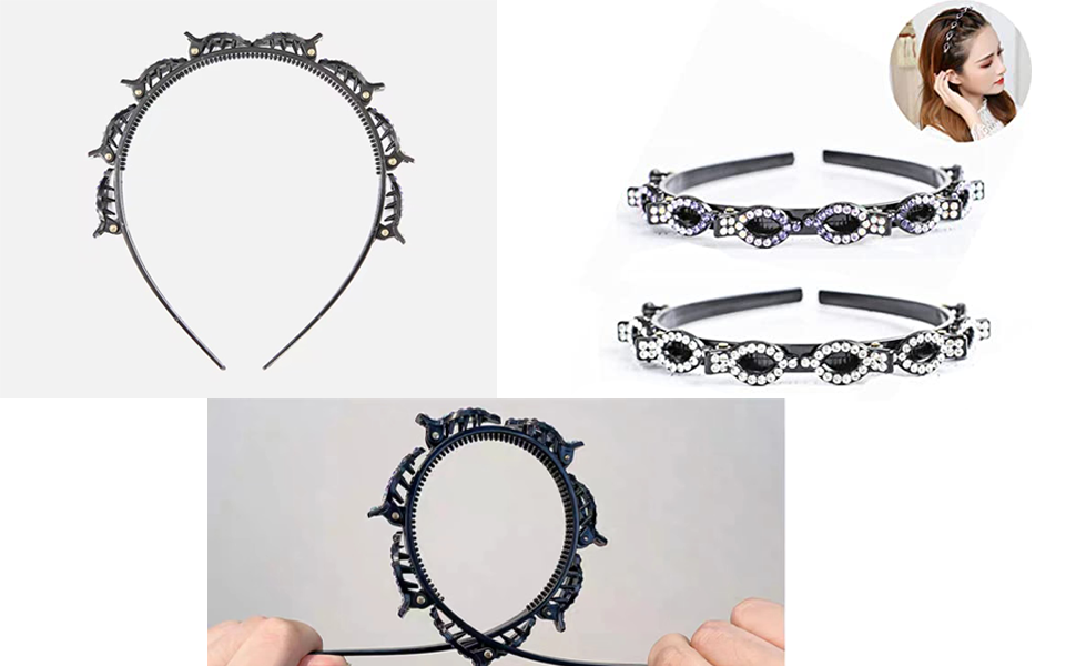 Haarband Mit Twist Clip Frisurenhilfe Haarband Mit Clips