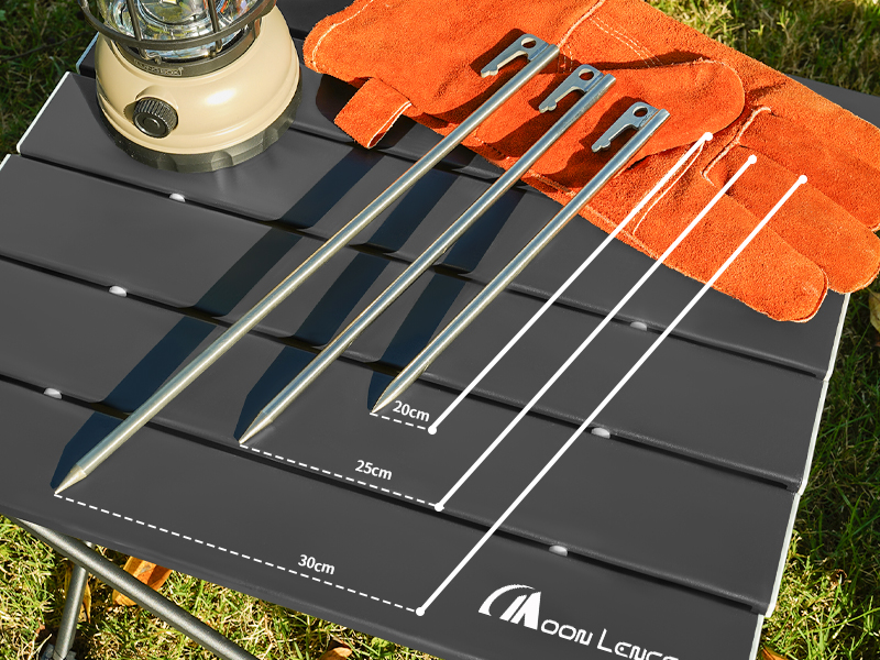 MOMIDORIチタンペグ　夜光固定ロープ/収納袋付き 　20cm 30本セット MOMIDORIチタンペグ 夜光固定ロープ/収納袋付き 30cm 12本セット