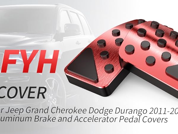 Amazon.com: TDOFYH Aluminum Alloy Pedal Cover for Jeep Grand