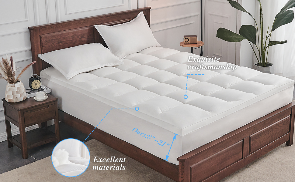 Cymula Twin Mattress Topper, Extra Thick Mattress Pad