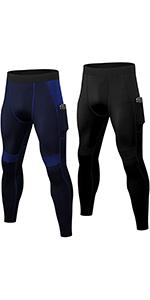 2 Packs Mens Compression Leggings