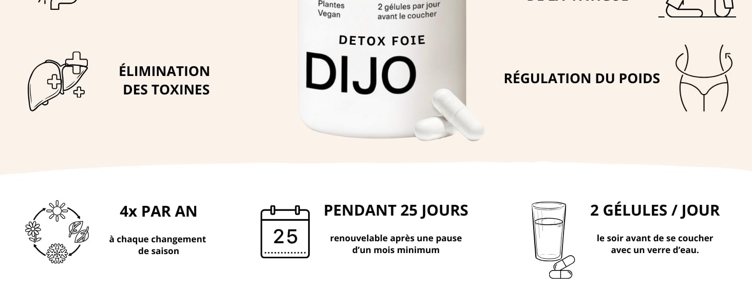 Detox foie dijo chardon marie élimination toxine minceur