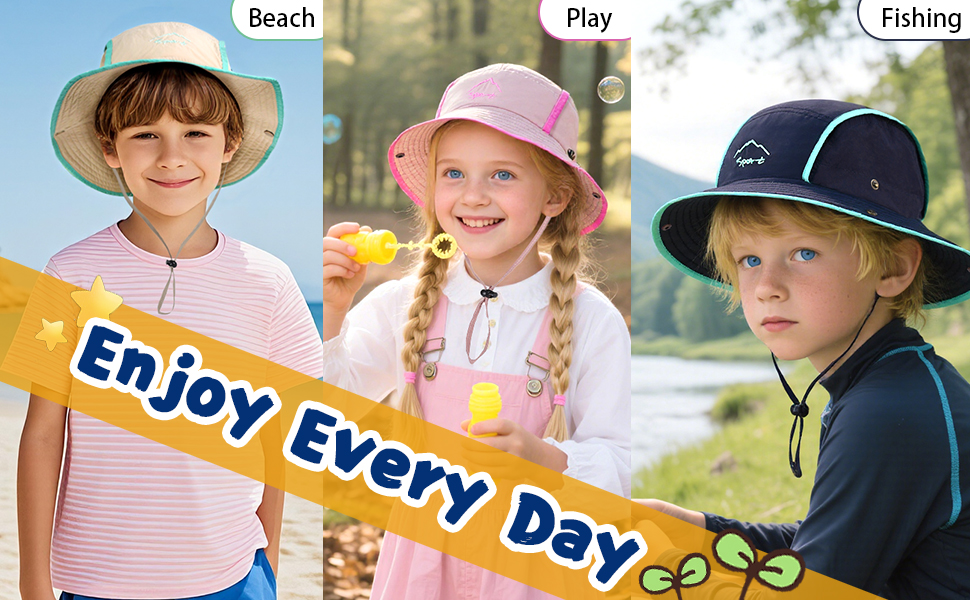 boys girls bucket hat
