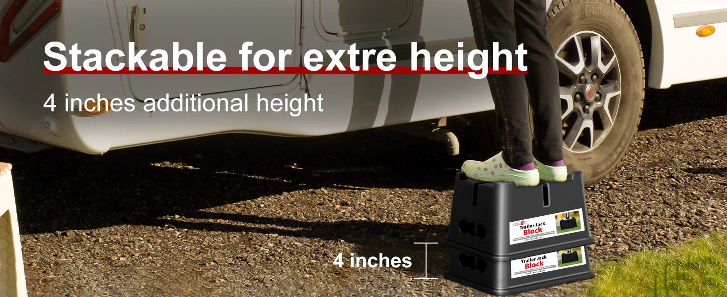 TGBOX Trailer Jack Block, Premium Camper Jack Blocks