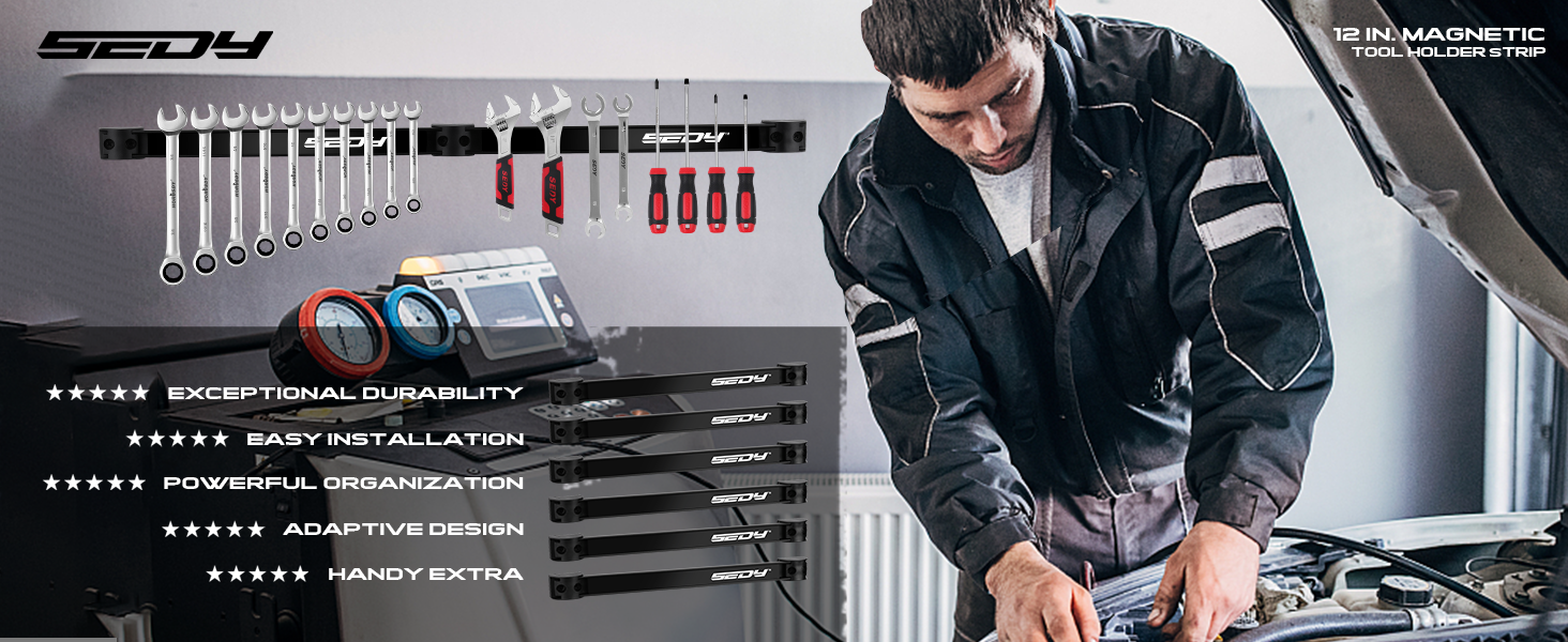 Magnetic Tool Holder Storage Organizer