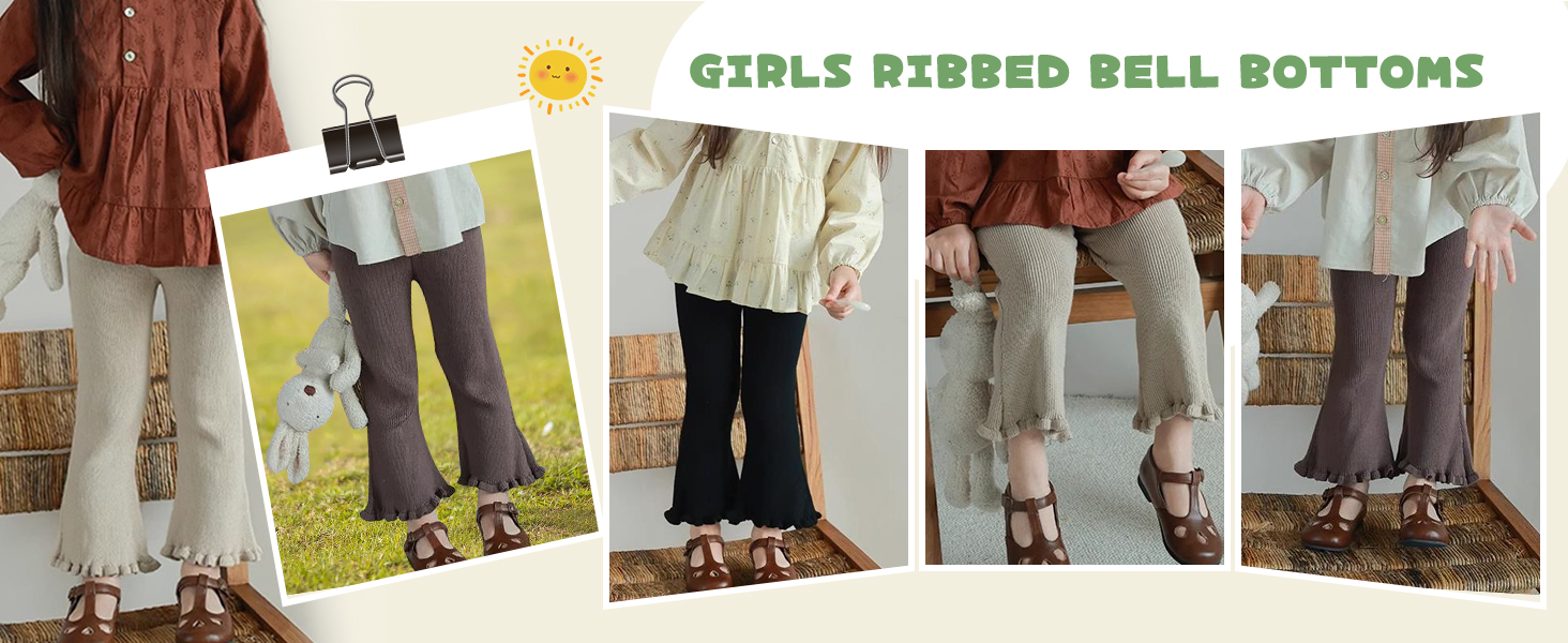Kids Girls Flare Pants