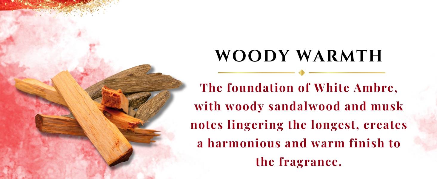 White Ambre unisex long lasting sandalwood perfume oil