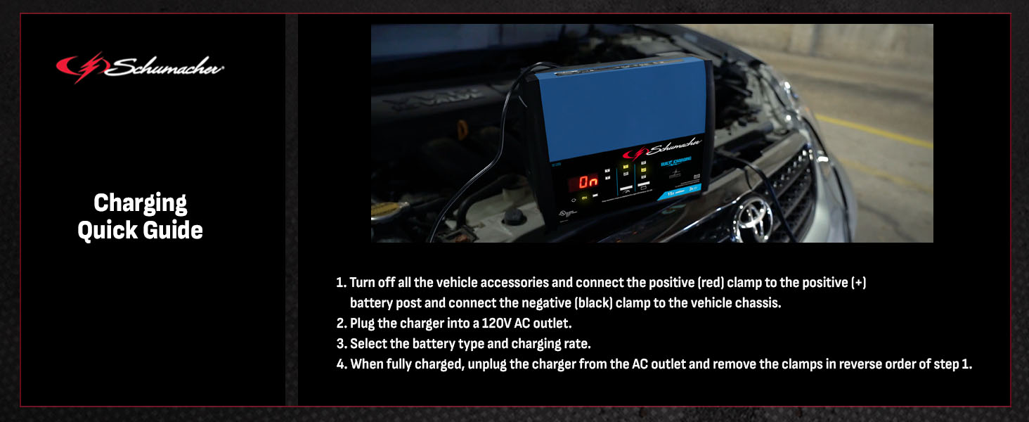Schumacher SC1359 Fully Automatic Battery Charger, Maintainer