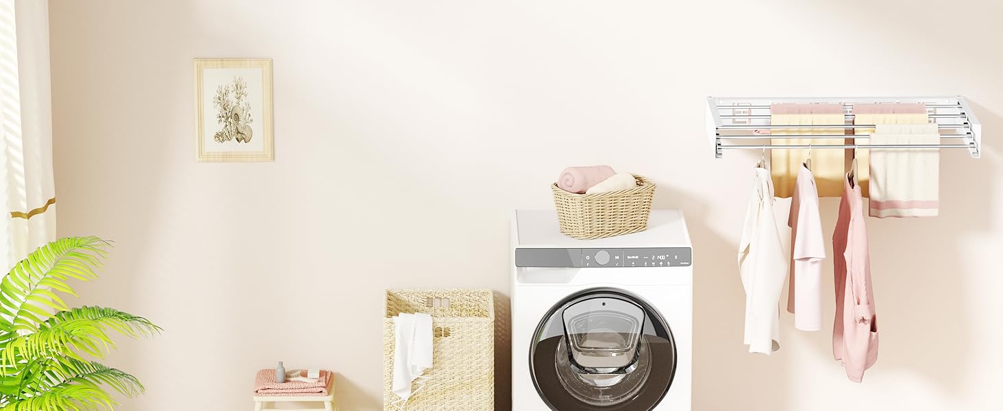Wall Mounted Clothes Drying Rack