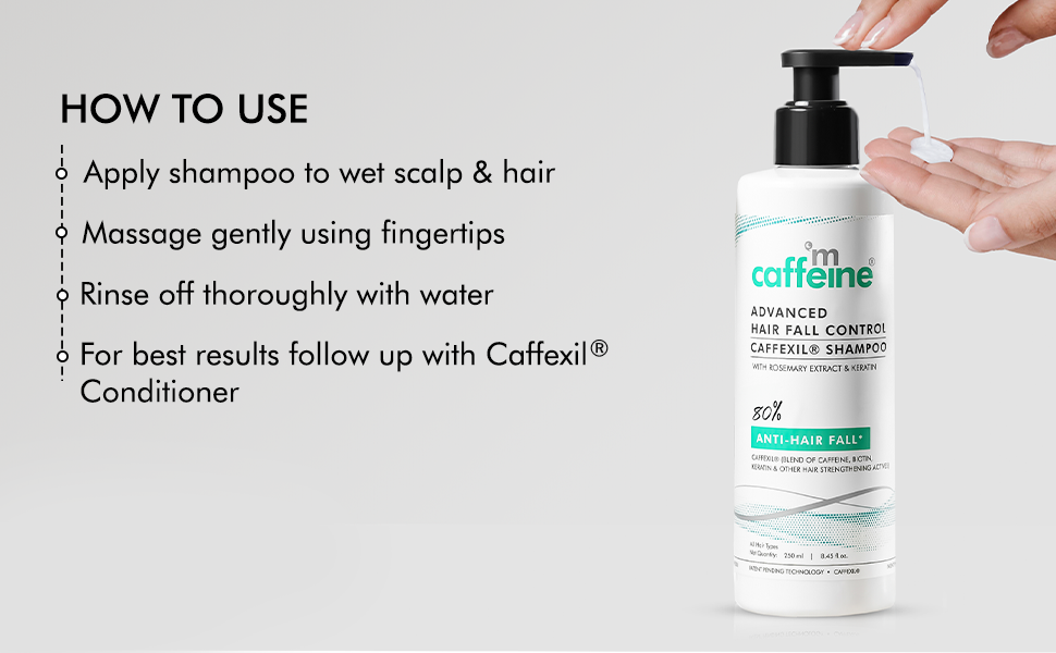 mcaffeine products hair care fall control shampoo conditioner growth for women men caffexil
