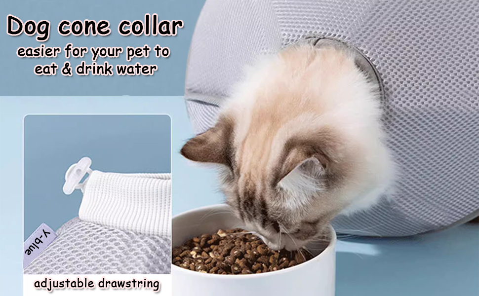 Dog Cone Collar for Large Dogs, Adjustable Soft Pet Cone