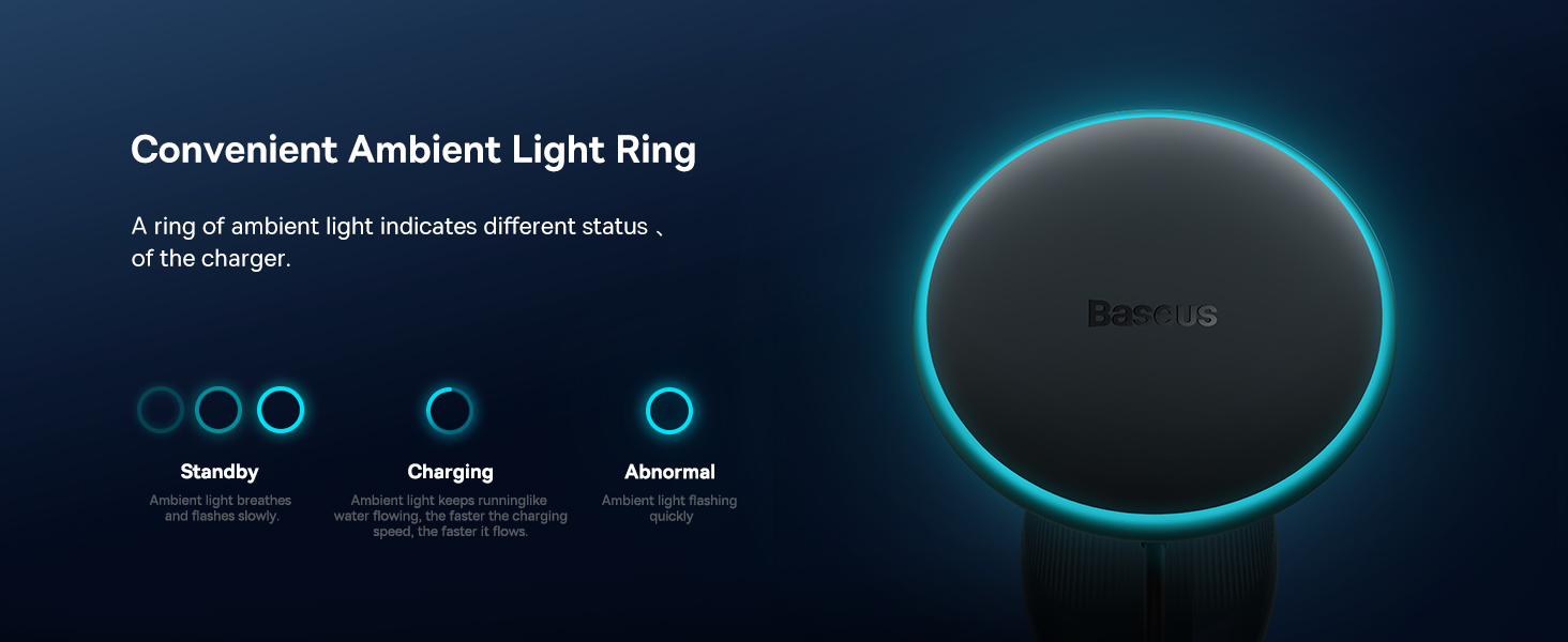 Baseus for Magsafe Car Mount Charger, [All in One] 15W Fast