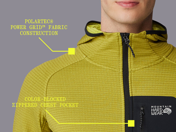 ANSWER4 Power Grid™ Full-ZipHoodie khaki Power Grid™ Full-Zip Hoodie