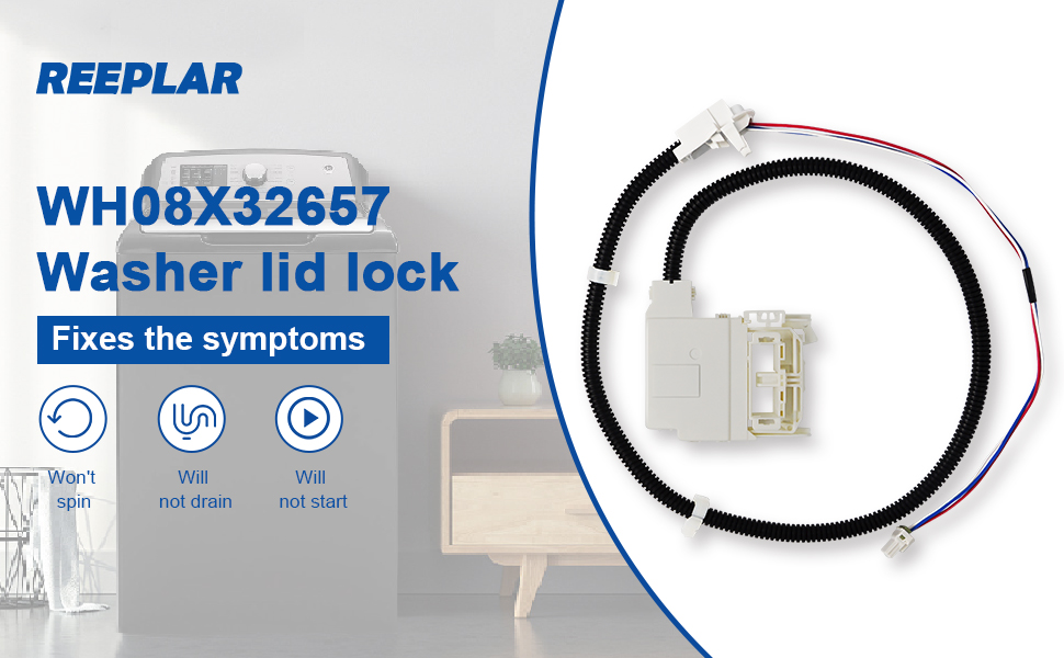 Amazon.com: WH08X32657 WH08X31222 WH08X37937 Washer lid lock