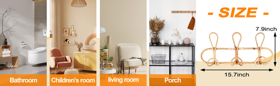 Rattan Wall Hooks