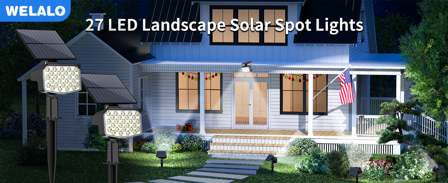 WELALO Solar Spot Lights Outdoor