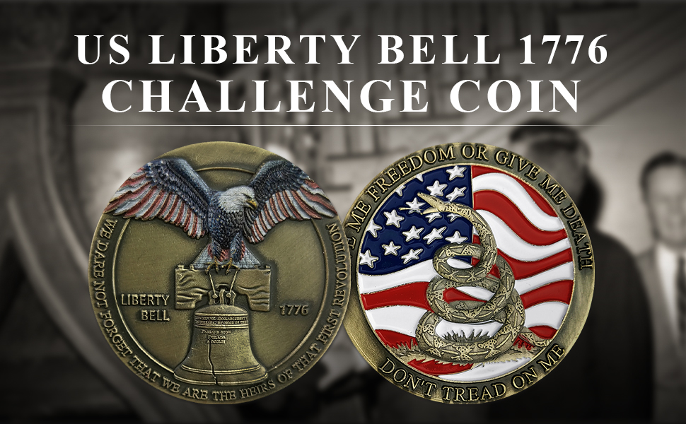 US liberty bell 1776 challenge coin
