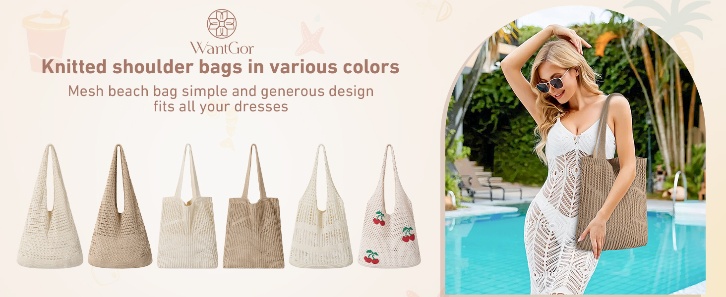 Beach Mesh Tote Bag