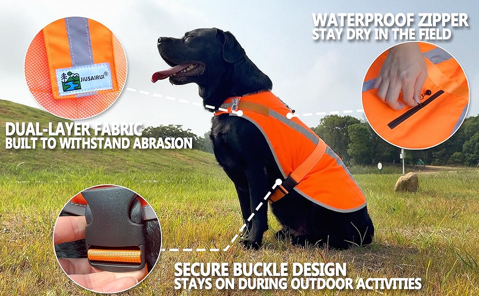 Reflective Dog Safety Vest Details