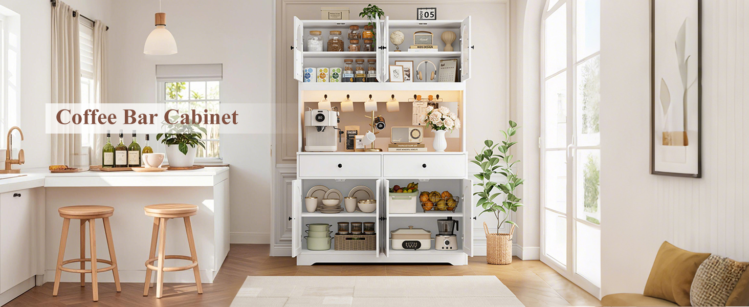 coffee bar with led lights