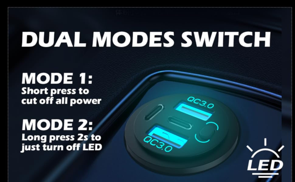 12V USB Outlet C Car Charger