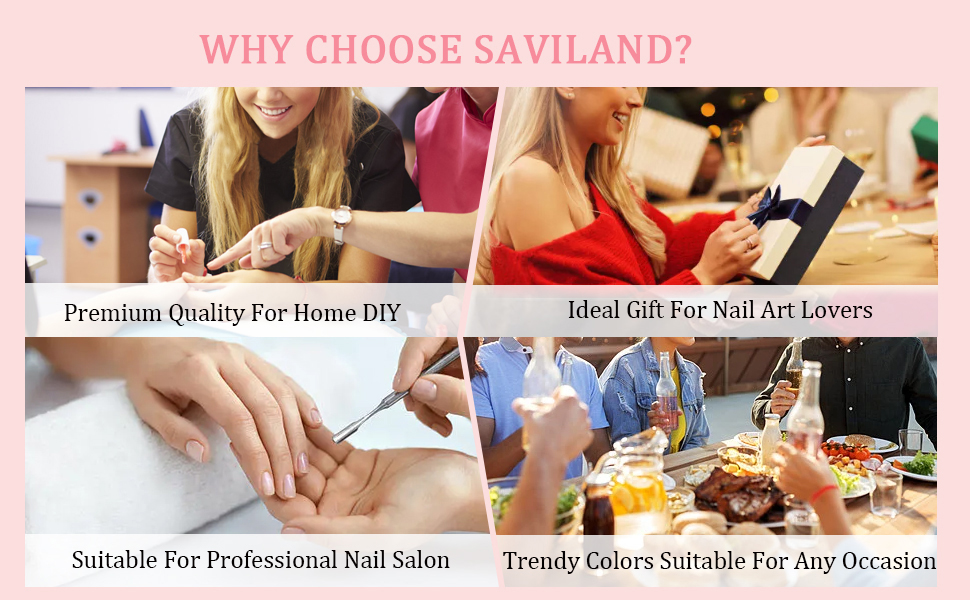 Saviland 5-in-1 Builder Base Gel Set - Builder Nail Extension Gel
