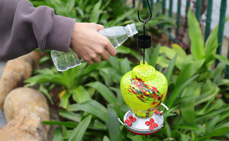 FLIORS Metal Hummingbird Feeder Ant Guard, Ant Moat for