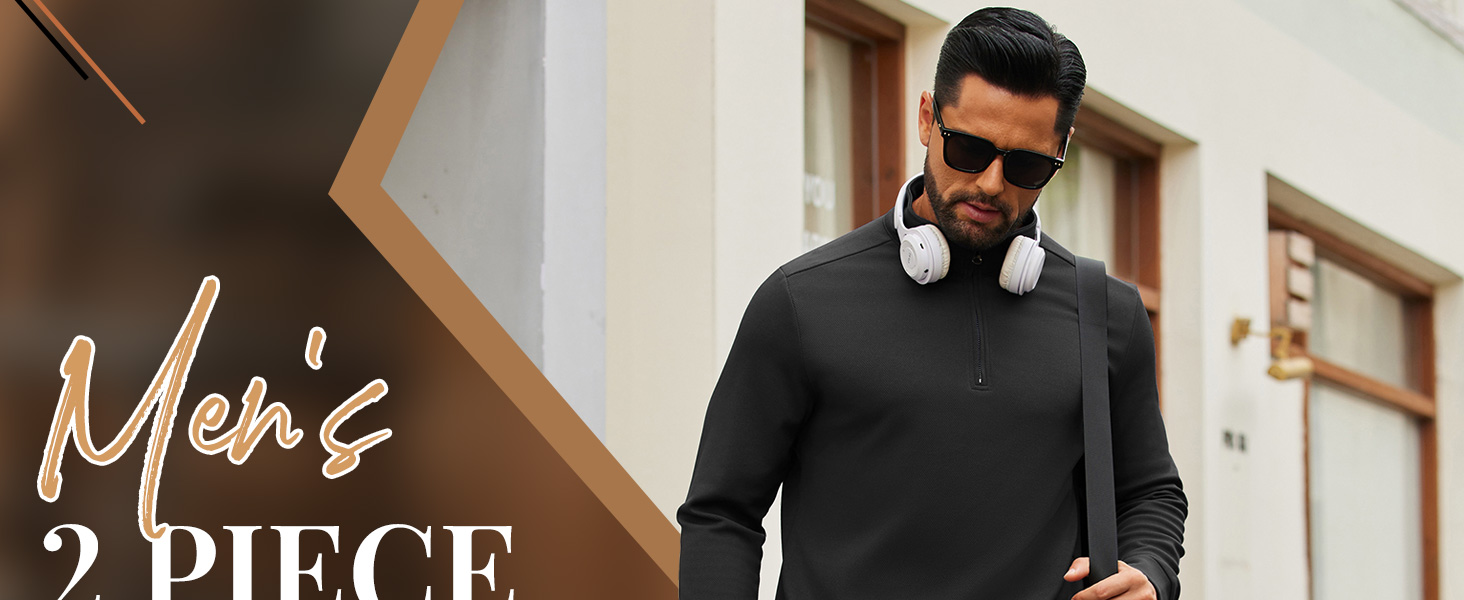 men's quarter tracksuits