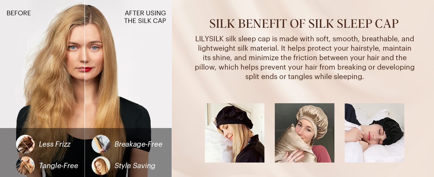 silk sleep cap