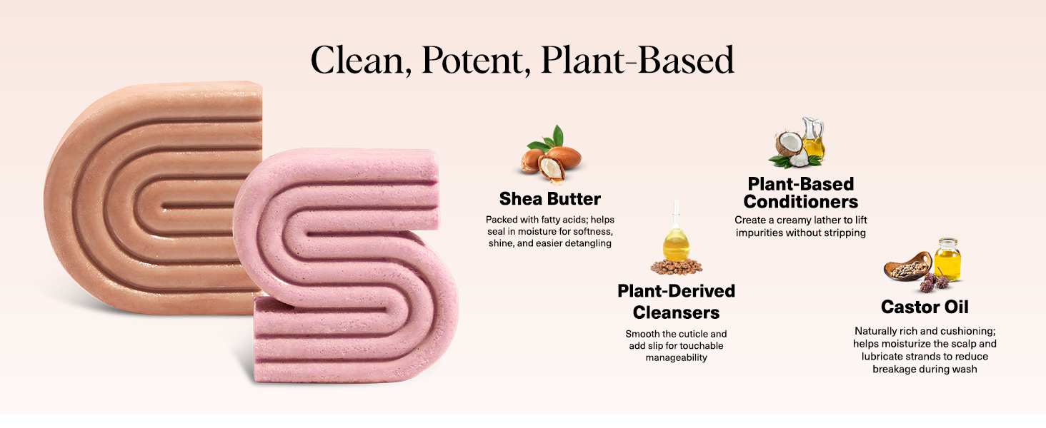 Kitsch Castor Oil Shampoo &amp; Shea Butter Conditioner Bar – Shampoo and Conditioner Set
