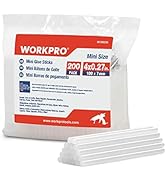 WORKPRO 200Pcs Mini Glue Sticks, 0.27 x 4 Inches Hot Glue Sticks for Mini Glue Guns, Multipurpose...