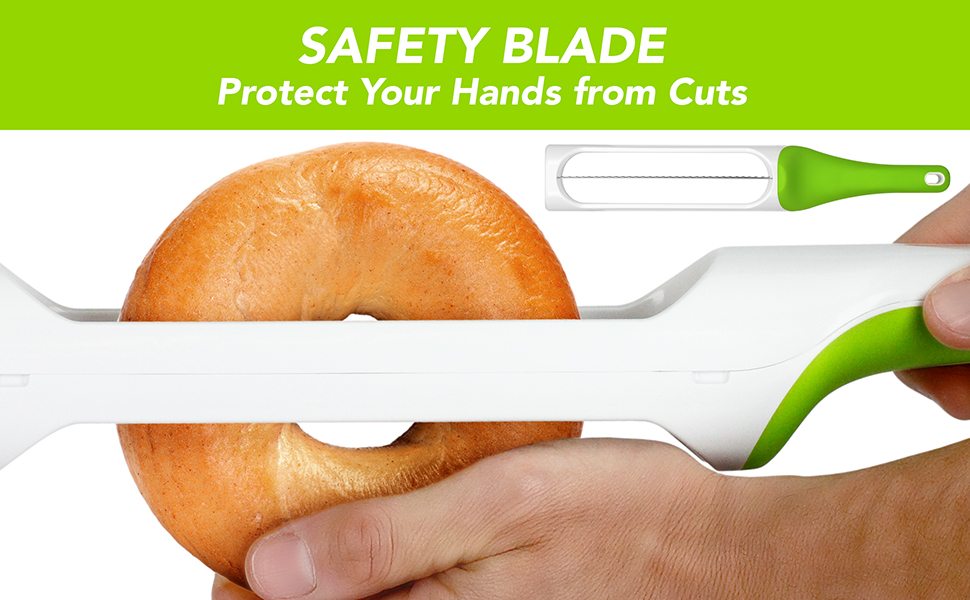 Hometown Bagel Knife Easy to Use Bagel Slicer Safely Slice Bagels and More Home