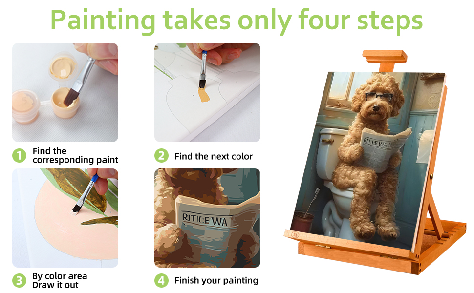 Reivworl Street Paint by Numbers Kit for Adults, Street Adults Paint by Number Kits