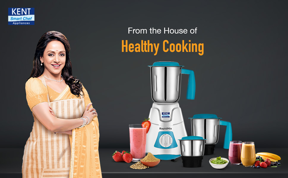 KENT Rapid Mix Mixer Grinder for Home