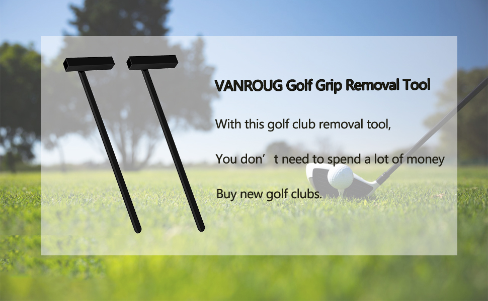 VANROUG Golf Grip Removal Tool,Black VGroove Grip Remover