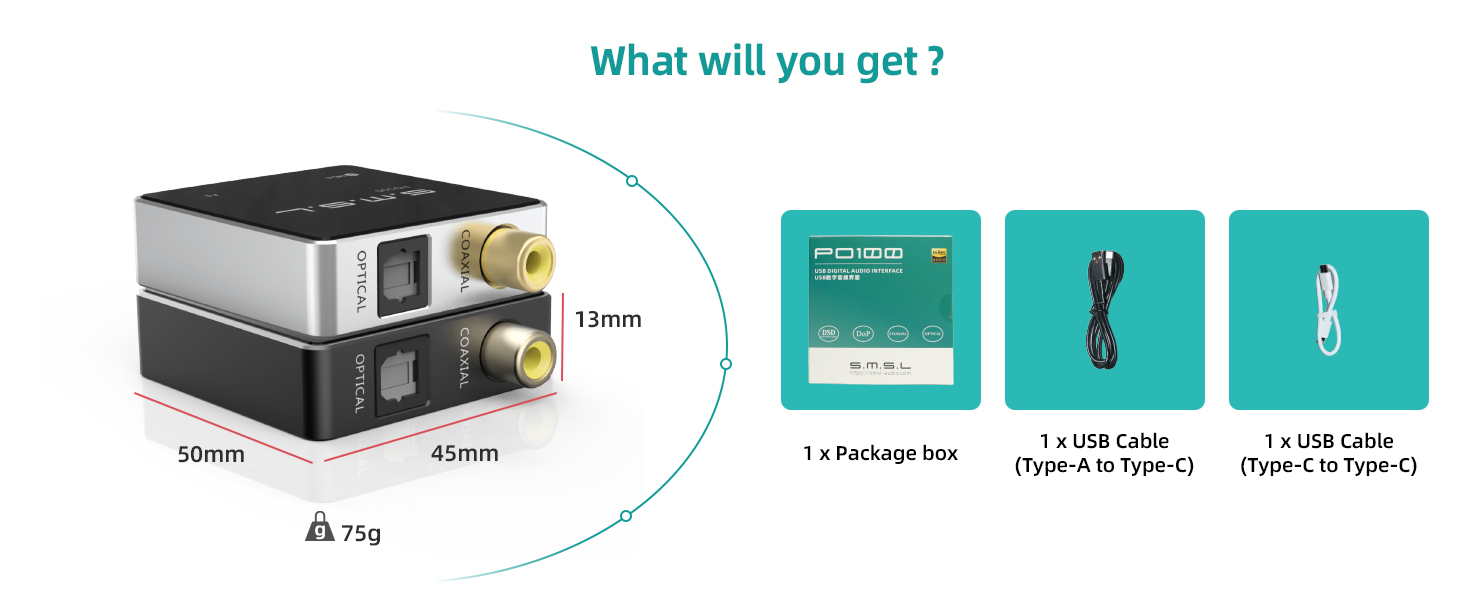 po100 digital to analog audio converter usb to spdif converters