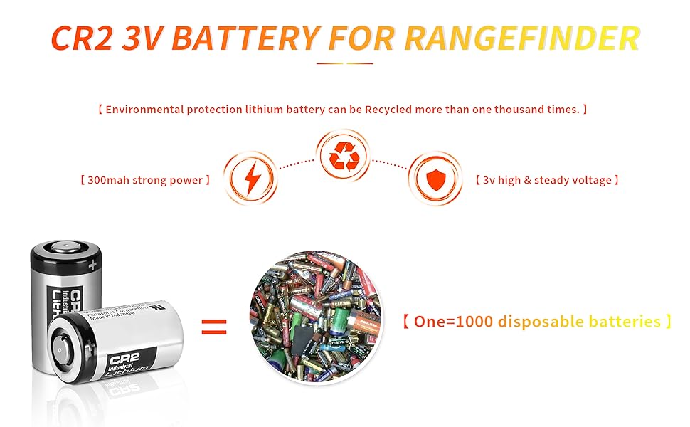 CR2 Battery Rechargeable 3v Battery, Long Life, CR2 3V