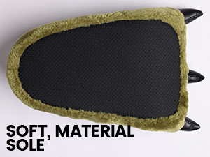 Soft, material sole.