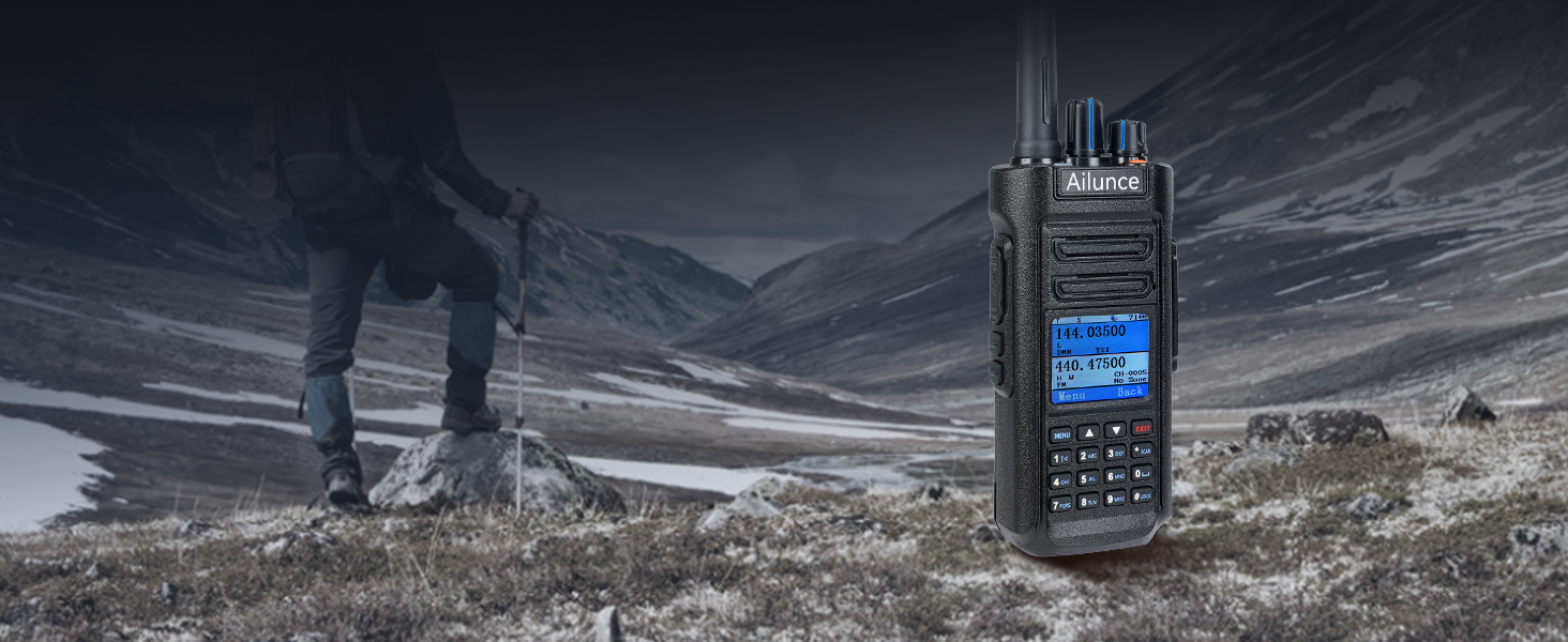 Retevis Ailunce HD2 DMR Radio, HD1 New Version, Handheld Ham Radio with GPS, Bluetooth, 3200mAh Battery, Digital Two Way Radio, 500K Contacts NOAA Emergency, Long Range Digital Analog Amateur Radio 21 dmr radio dmr radio handheld 2 way radio long range radio walkie talkie